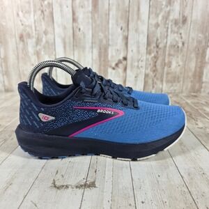 Brooks Launch 10 Womens Running Shoes Blue Navy Pink 1203981B441 Mens 6.5 Medium